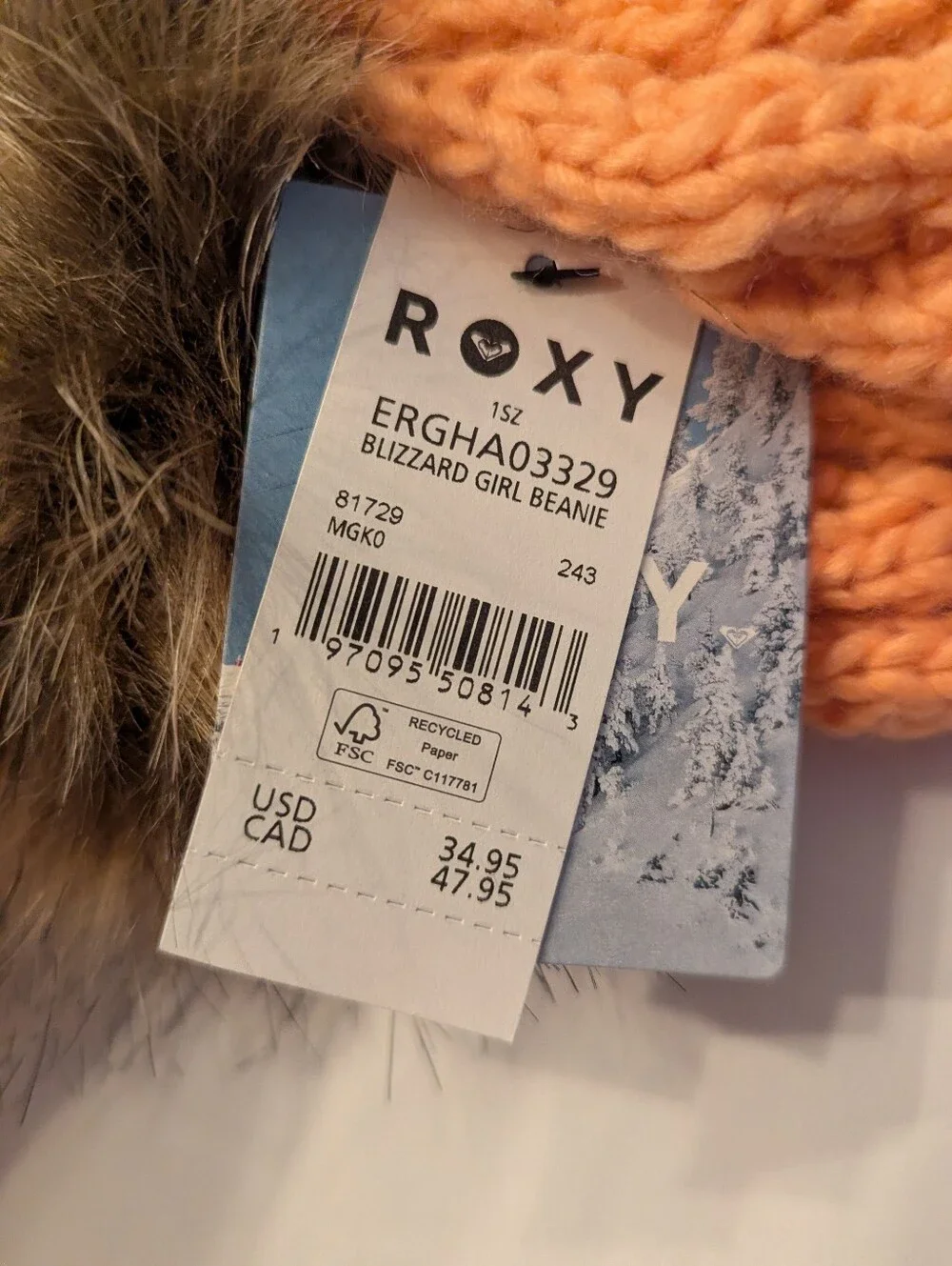 Roxy cozy peach